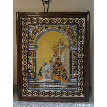 Retablo Cerámico de la Virgen de las Angustias - Obra Tradicional de Triana
