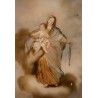 Escuela italiana del siglo XVIII.Pareja de óleos sobre cristal.