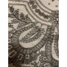 Mantilla cuadrada de cambray, chantilly con dibujo geométrico y floral