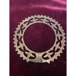 Corona Nimbo de Plata para Niño Jesús - Aureola Religiosa Vintage Calada Artesanal
