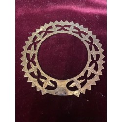 Corona Nimbo de Plata para Niño Jesús - Aureola Religiosa Vintage Calada Artesanal