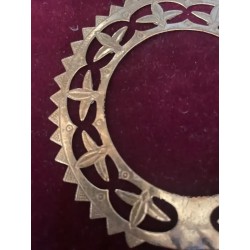 Corona Nimbo de Plata para Niño Jesús - Aureola Religiosa Vintage Calada Artesanal