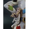 Figura Arlequín de Porcelana Italiana - Escultura Decorativa Capodimonte 33x11cm