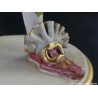 Figura Arlequín de Porcelana Italiana - Escultura Decorativa Capodimonte 33x11cm