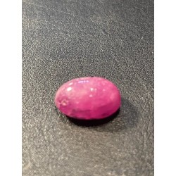Rubí Natural Rosa Intenso - Gema de Colección Certificada Cabujón