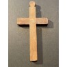 Cruz Antigua de Olivo con Incrustaciones de Nácar y Reliquias - Arte Religioso