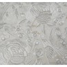Mantón de Manila Bordado en Seda Marfil - Flecos Largos con Motivos Florales Vintage