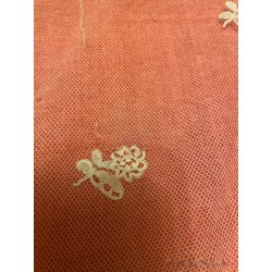 Mantilla de tres picos antigua, bordado floral delicado