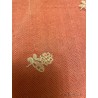 Mantilla de tres picos antigua, bordado floral delicado