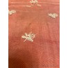 Mantilla de tres picos antigua, bordado floral delicado