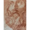 Sanguina de San Isidoro Escuela Española Siglo XIX - Retrato Eclesiástico Antiguo