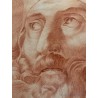 Sanguina de San Isidoro Escuela Española Siglo XIX - Retrato Eclesiástico Antiguo