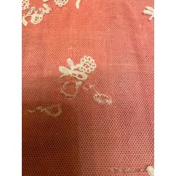 Mantilla de tres picos antigua, bordado floral delicado