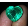Gran Esmeralda Natural Talla Corazón 9.82CT - Gema Colombia Certificada Joyería