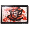 Obra Abstracta de Joaquim Falcó - Composición en Rojo y Negro