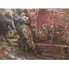 Pareja de bandejas de plata con escenas grabadas - 80 cm X 54 cm