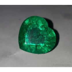 Esmeralda Natural Talla Corazón 11.32CT - Gema Colombiana AAA Premium Certificada