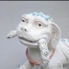 Figura de Perro Foo en Cerámica Esmaltada - Guardián Chino Decorativo Oriental