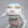 Figura de Perro Foo en Cerámica Esmaltada - Guardián Chino Decorativo Oriental