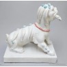 Figura de Perro Foo en Cerámica Esmaltada - Guardián Chino Decorativo Oriental