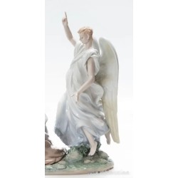Escultura Porcelana Lladró - Escena de la Anunciación Arte Religioso Contemporáneo