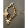 Reloj de Señora Vintage Rotary de Oro 9K - Pulsera de Eslabones Concha Marina