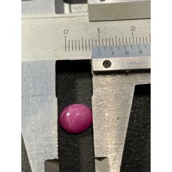 Rubí Natural en Corte Cabujón - Gema Rosa Intenso