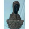 Busto Antiguo Virgen de Montserrat - Escultura Terracota La Moreneta Años 50-60