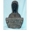 Busto Antiguo Virgen de Montserrat - Escultura Terracota La Moreneta Años 50-60