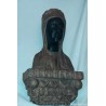 Busto Antiguo Virgen de Montserrat - Escultura Terracota La Moreneta Años 50-60