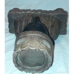 Busto Antiguo Virgen de Montserrat - Escultura Terracota La Moreneta Años 50-60