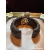 Brazalete Rígido con Pulpo Cristalizado - Joya Decorativa Exclusiva