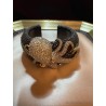 Brazalete Rígido con Pulpo Cristalizado - Joya Decorativa Exclusiva