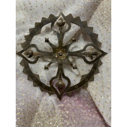 Elegante Nimbo Vintage de Metal - Aureola Religiosa para Figura Religiosa