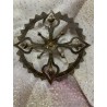 Elegante Nimbo Vintage de Metal - Aureola Religiosa para Figura Religiosa