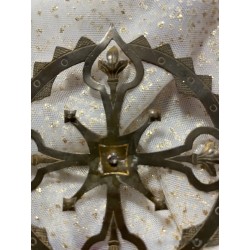 Elegante Nimbo Vintage de Metal - Aureola Religiosa para Figura Religiosa