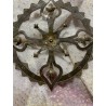 Elegante Nimbo Vintage de Metal - Aureola Religiosa para Figura Religiosa