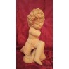 Escultura de Terracota de Niño Durmiente - Pieza Escultórica Clásica