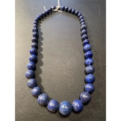 Collar de Lapislázuli en Degradado - Esferas de Piedra Natural Azul