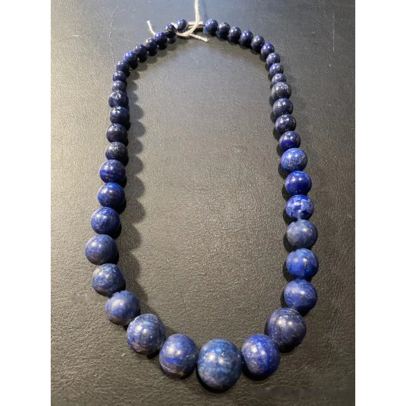 Collar de Lapislázuli en Degradado - Esferas de Piedra Natural Azul