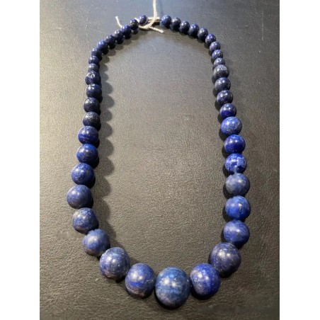Collar de Lapislázuli en Degradado - Esferas de Piedra Natural Azul