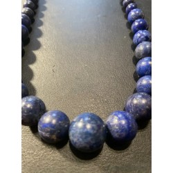 Collar de Lapislázuli en Degradado - Esferas de Piedra Natural Azul