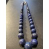 Collar de Lapislázuli en Degradado - Esferas de Piedra Natural Azul