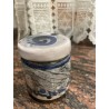 Conjunto de Tres Tarros Artesanales de Cerámica con Decoración Azul - Pieza Única