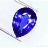 Zafiro con talla de gota de 19.32 quilates en tono azul vibrante