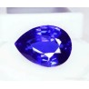 Zafiro con talla de gota de 19.32 quilates en tono azul vibrante