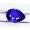 Zafiro con talla de gota de 19.32 quilates en tono azul vibrante