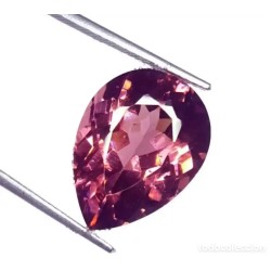 Granate con 17.87 quilates y certificado, talla en forma de gota