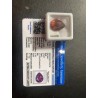 Granate con 17.87 quilates y certificado, talla en forma de gota