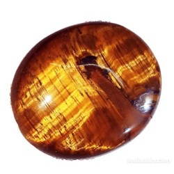 Piedra natural de ojo de tigre de 42.90CT con brillo dorado